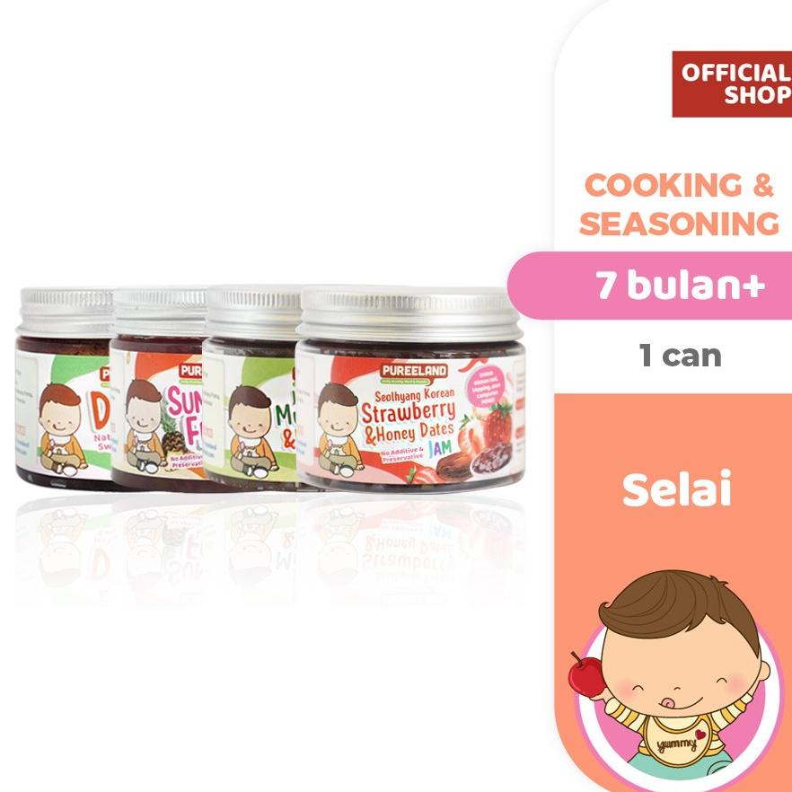 

NEW PUREELAND NATURAL BABY JAM / SELAI MPASI / NO ADDED SUGAR & PRESERVATIVES PRODUK TERLARIS BULAN INI