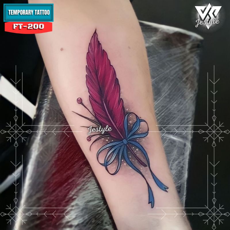 [HB-200] Tato Temporer Temporary Tattoo Bulu