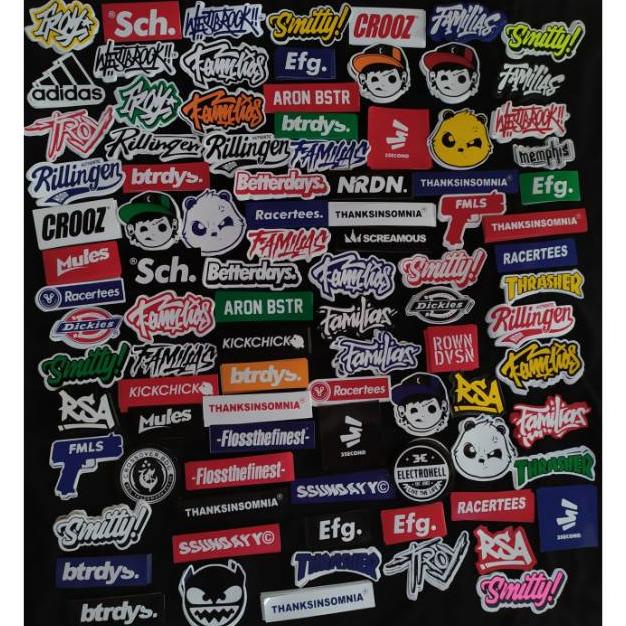 

Sale Stiker Brand Distro Paket Isi 35 Bahan Graftac Anti Air Dari Tangan Pertama Grosir Stiker Murah Cod