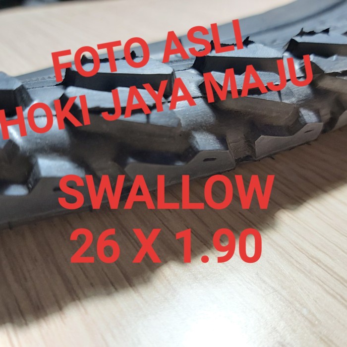 BAN LUAR SEPEDA 26 X 1.90 190 BLACK 50 - 559 PLUS BAN DLM SWALLOW ORI ORIGINAL
