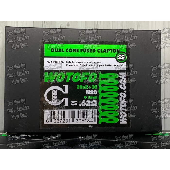 wotofo kawat coil wire dual core fused clapton alien 28 x 2 + 38 ori