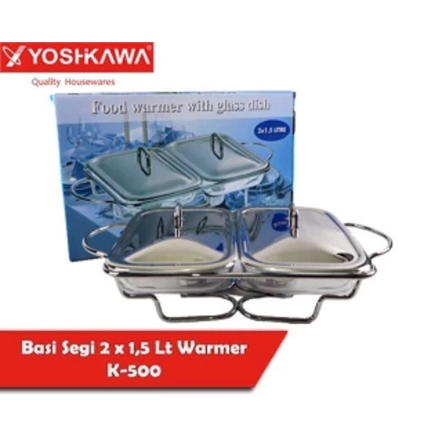 

[Baru] Yoshikawa Pemanas Kaca Loyang Segi 2X1.5L Rak K-500 Mirip Marinex Limited