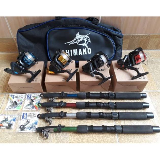 SET PANCING KELUARGA ISI 4 SET PANCING AUDREY + tas 75 cm