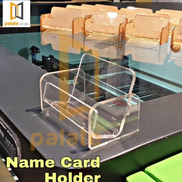 

din Acrylic/Akrilik Stand Kartu Nama Meja/Kotak Kartu Nama Landscape