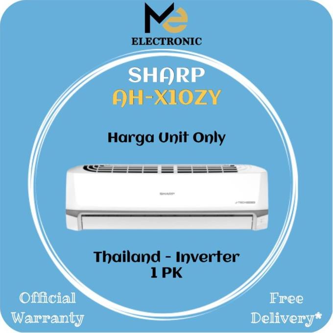 AC SHARP THAILAND INVERTER 1PK AH-X10ZY J-Tech Inverter 1PK AHX10ZY Kualitas Bagus
