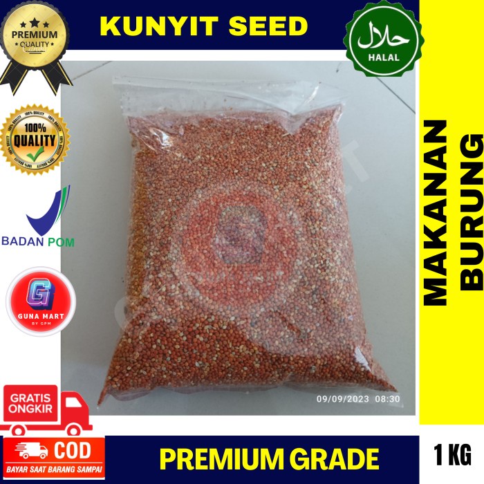 ><><><] Makanan Pakan Burung Biji Kunyit 1kg Jewawut Jawawut Sekoi Seed Kenari