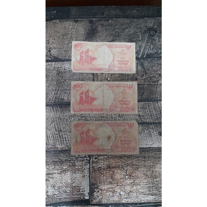 uang kuno pecahan rp100 tahun 1992 (1 lembar) chiochio1925