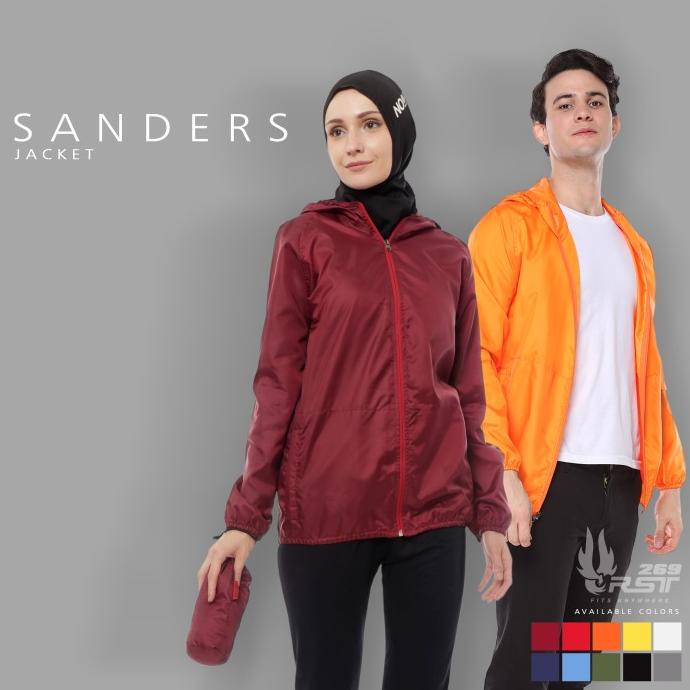Jaket Lari Running Parasut Olahraga Sepeda Tahan Air