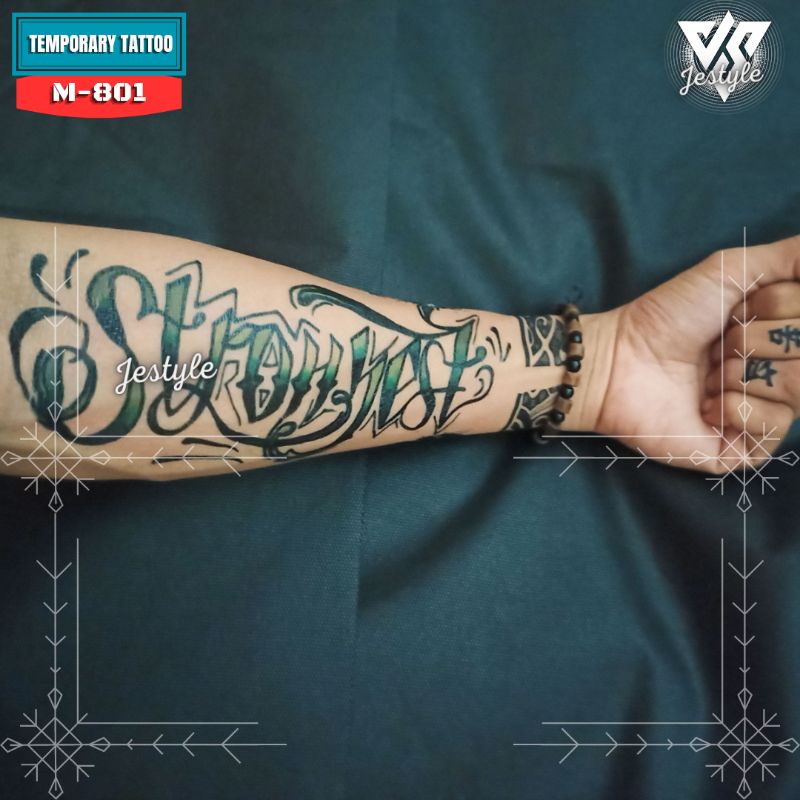 [M-801] Tato Temporer Temporary Tattoo tulisan