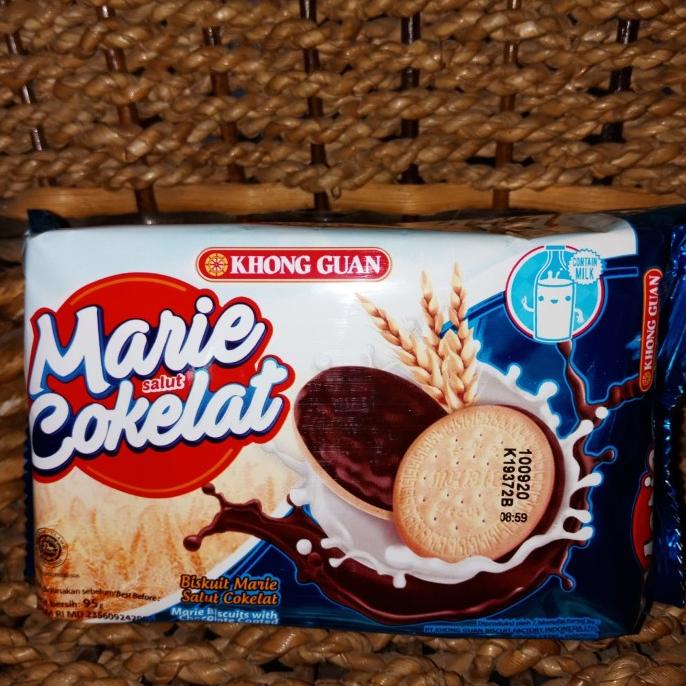 

Biskuit Marie Salut Cokelat/Khong Guan Marie Salut Cokelat