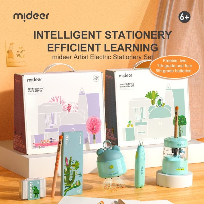 

MIDEER ARTIST ELECTRIC STATIONERY SET PAKET ALAT TULIS ANAK SEKOLAH