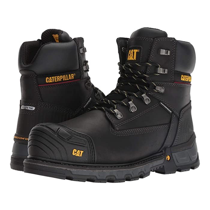 SEPATU SAFETY CATERPILLAR EXCAVATOR XL 6" CT WP BLACK ORIGINAL ORIGINAL