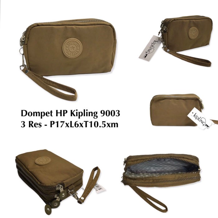 Dompet handphone import wanita nylon ukuran besar 3 resleting 100% ORIGINAL