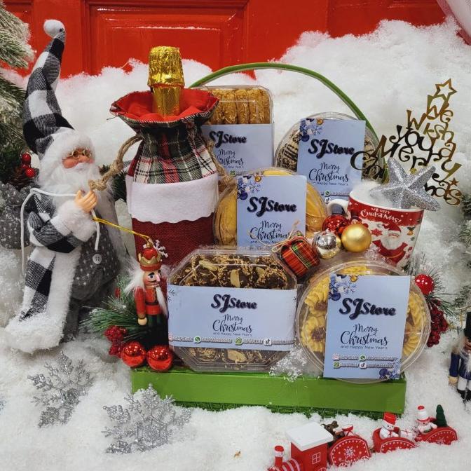 

Terlarisss - Paket Dekorasi Hampers Natal Christmas Parcel Hadiah Kue Kering 460 - Langsung Kirim