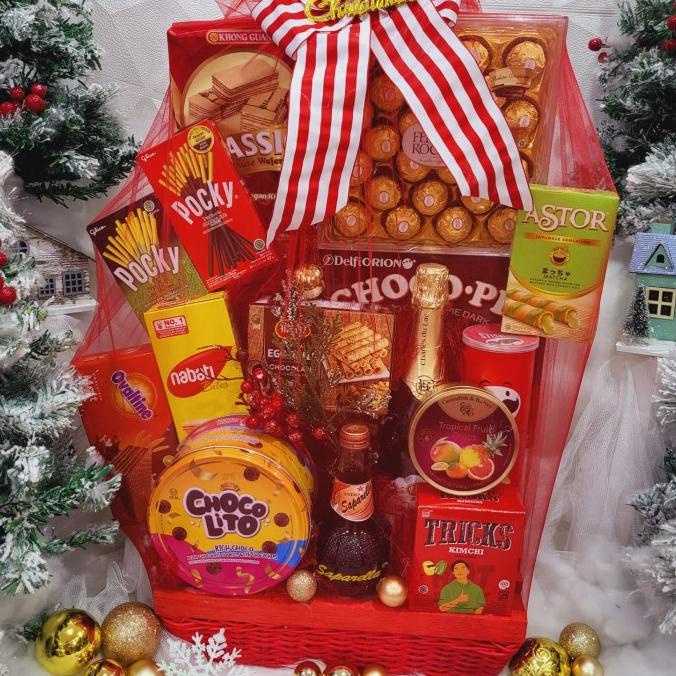 

Terlarisss - Paket Dekorasi Hampers Natal Christmas Parcel Hadiah Kue Kering 307 - Langsung Kirim