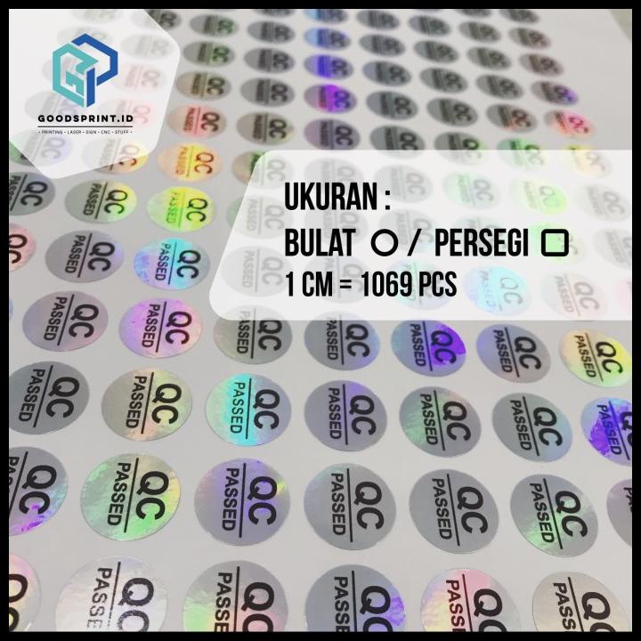 

BEST DEAL STIKER QC PASS HOLOGRAM STICKER SEGEL ORIGINAL QC PASS PELANGI ASLI !!!