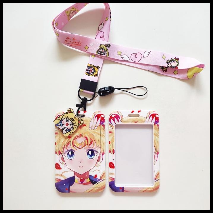 

DISKON ID CARD HOLDER NAME TAG LANYARD / KALUNG KARTU CUTE SAILOR MOON LUCU 2 !!