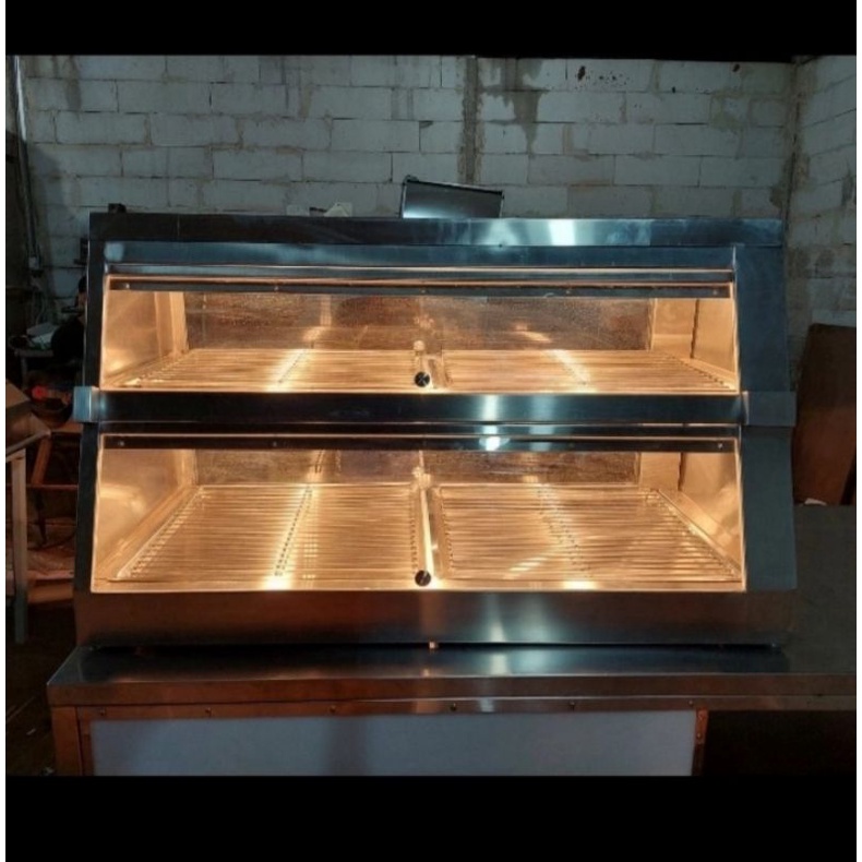 Food warmer display / Etalase food warmer stainless / Food warmer elektrik / Showcase warmer makanan