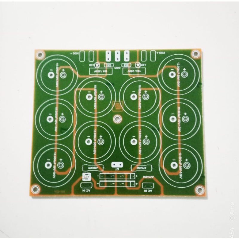PCB PSU 10 Elco Class AB dan B Power Amplifier