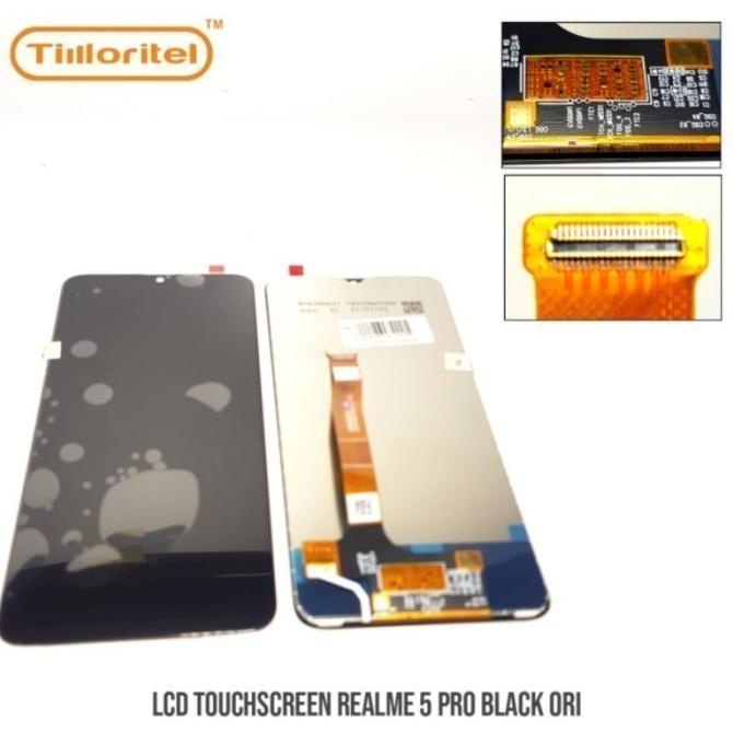 LCD TPUCHSCREEN REALME 5 PRO BLACK ORI