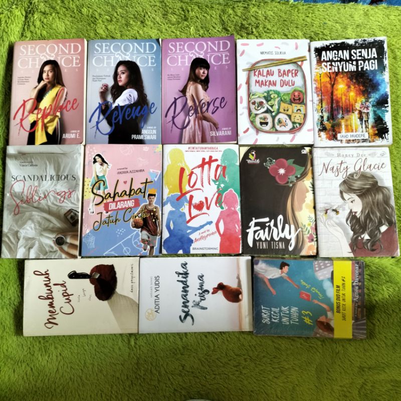 ORIGINAL BUKU NOVEL REMAJA SECOND CHANCE REPLACE REVENGE REVERSE KALAU BAPER MAKAN DULU ANGAN SENJA 