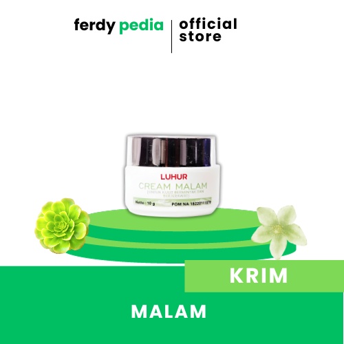 Cream Malam Jerawat Luhur Reguler KRIM MALAM ACNE BPOM Pencerah Kulit Wajah Berminyak Berjerawat