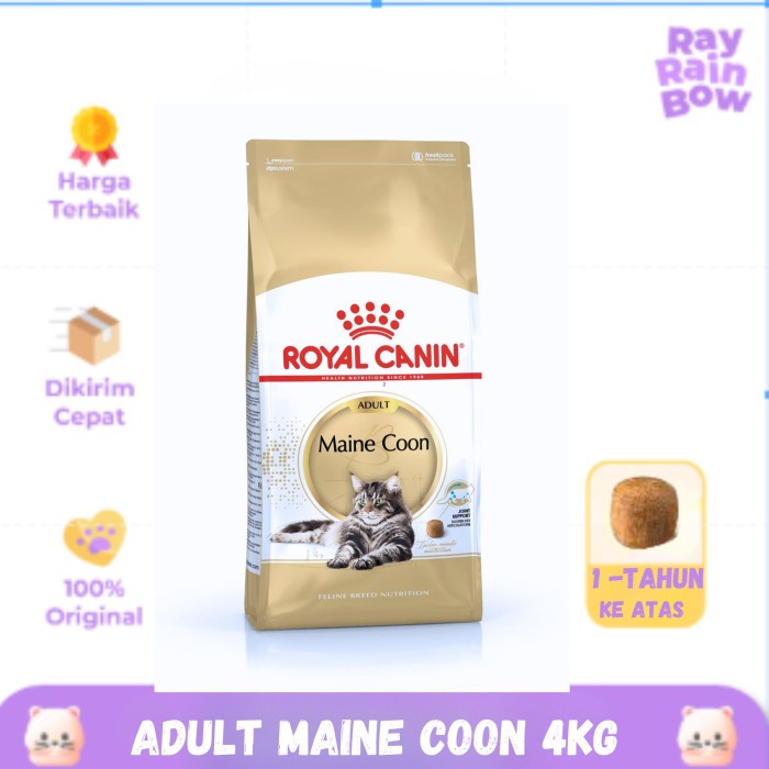 ROYAL CANIN MAINE COON ADULT 4KG - MAKANAN KUCING/CAT FOOD
