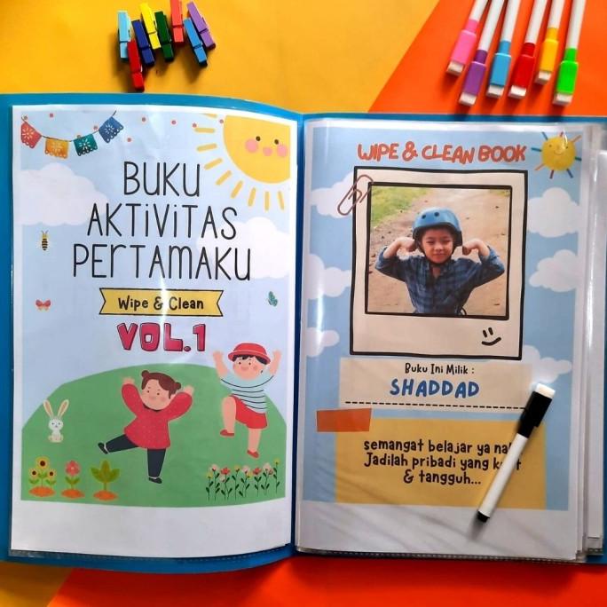 

SALE BUKU AKTIVITAS BUSYBOOK WIPE CLEAN BOOK ANAK 2 3 4 5 WORKSHEET PAUD TK Termurah