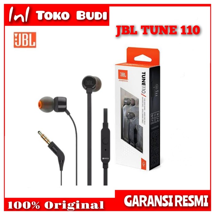 Jbl T110 Earphone Garansi Resmi Audio Ready