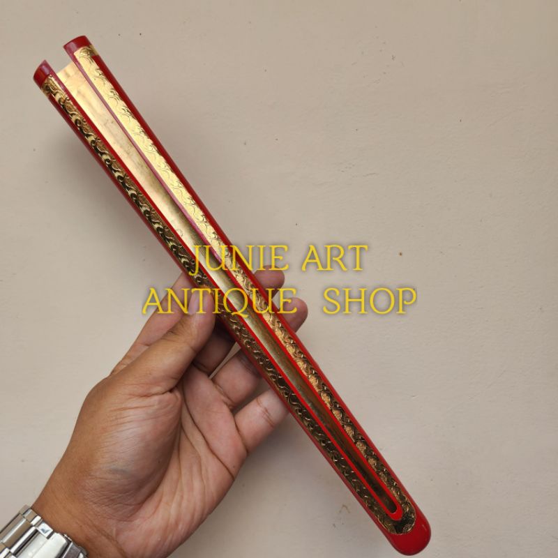 Pendok Solo Model Blewah Kemalo merah sepuh emas kode pdsl01