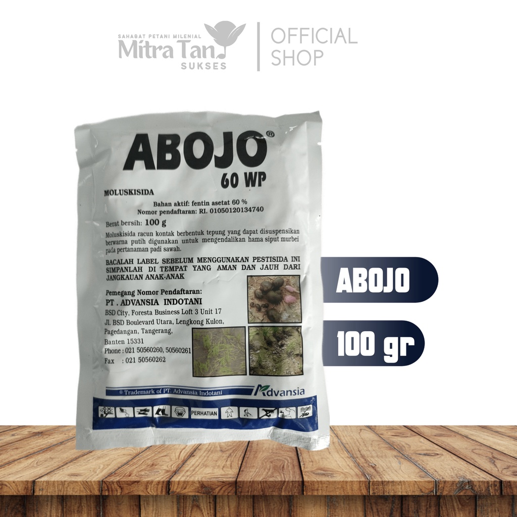 ABOJO 60WP OBAT KEONG AMPUH 100GR