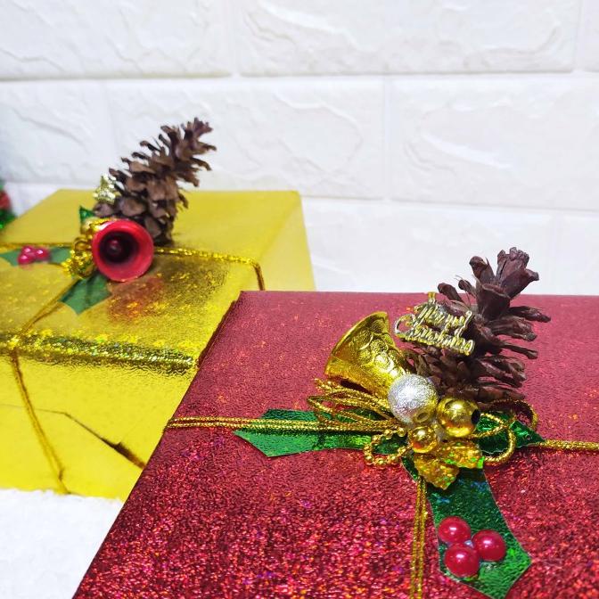 Natal // Miniatur Kado Natal Besar - Kotak Kado Hiasan Pohon Natal Pengiriman Cepat