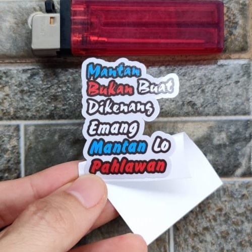 

Terlaris - Stiker Kata Mantan Bukan Dikenang Humor Lucu Viral Plesetan Meme FYP