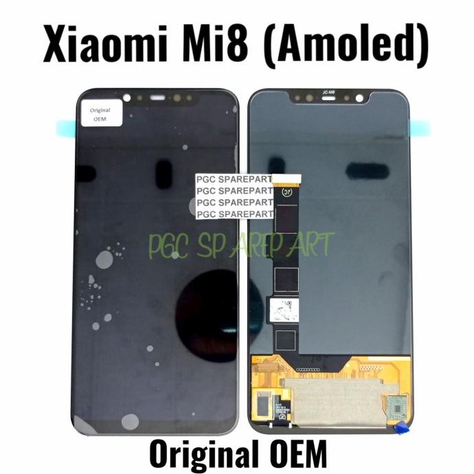 Original OEM Amoled LCD Touchscreen Fullset Xiaomi Mi 8 - Mi8