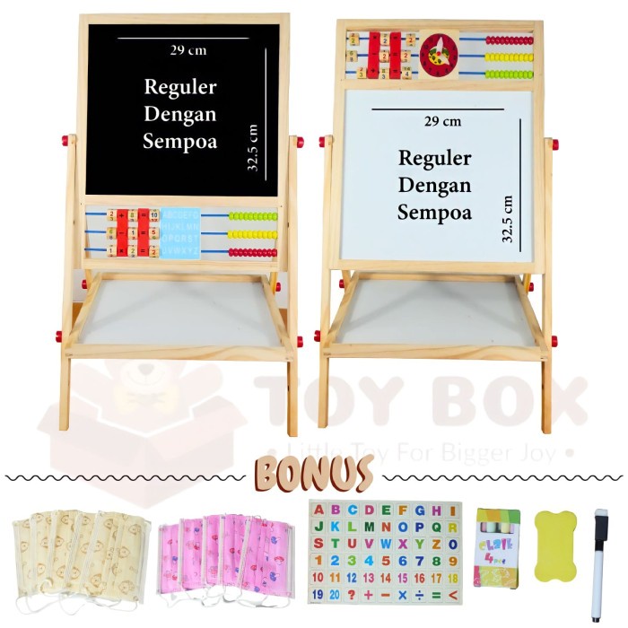 

Promo Education Board Magnetic 2 In 1 - Papan Tulis Anak -Mainan Edukasi