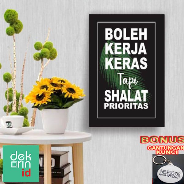 Promo dekorIN Hiasan Dinding Islami Motivasi Islami Sholat Keren Elegan