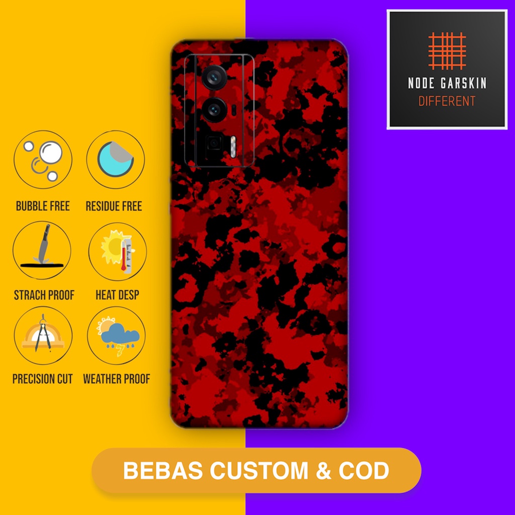 Garskin Skin Poco F5 Pro Fullbody Atau Backonly camo 3 - Vinyl Protector