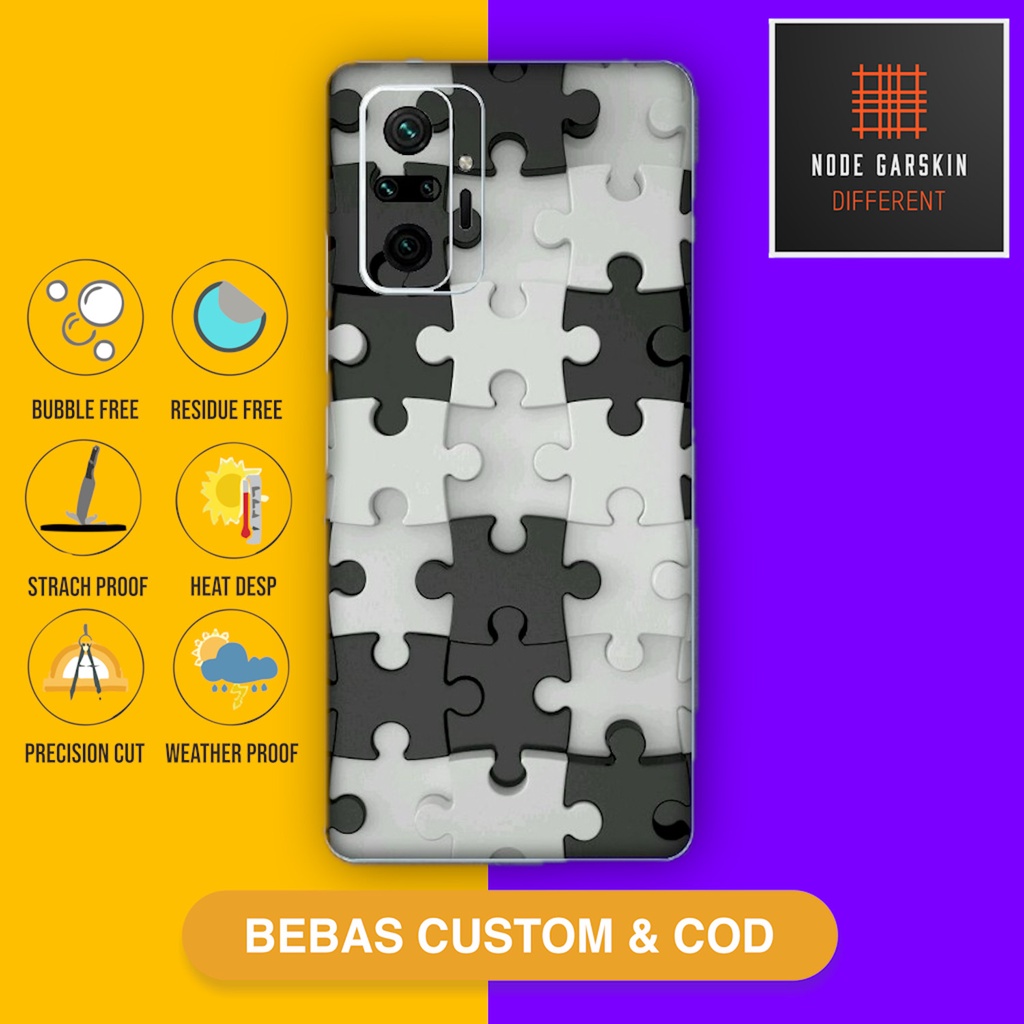Garskin Skin Redmi Note 10 Pro Fullbody Atau Backonly puzzle  - Vinyl Protector