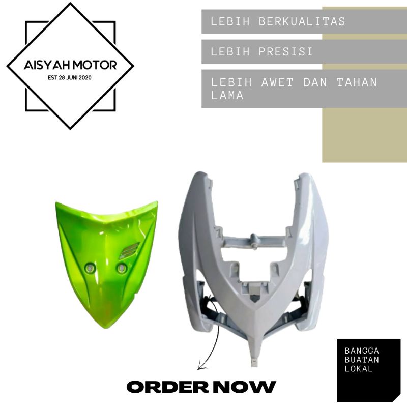 Harga Satuan Cover Bodi Cover Dasi Tameng Besar Dan Kecil Honda Vario 110 CW Warna Hijau Putih