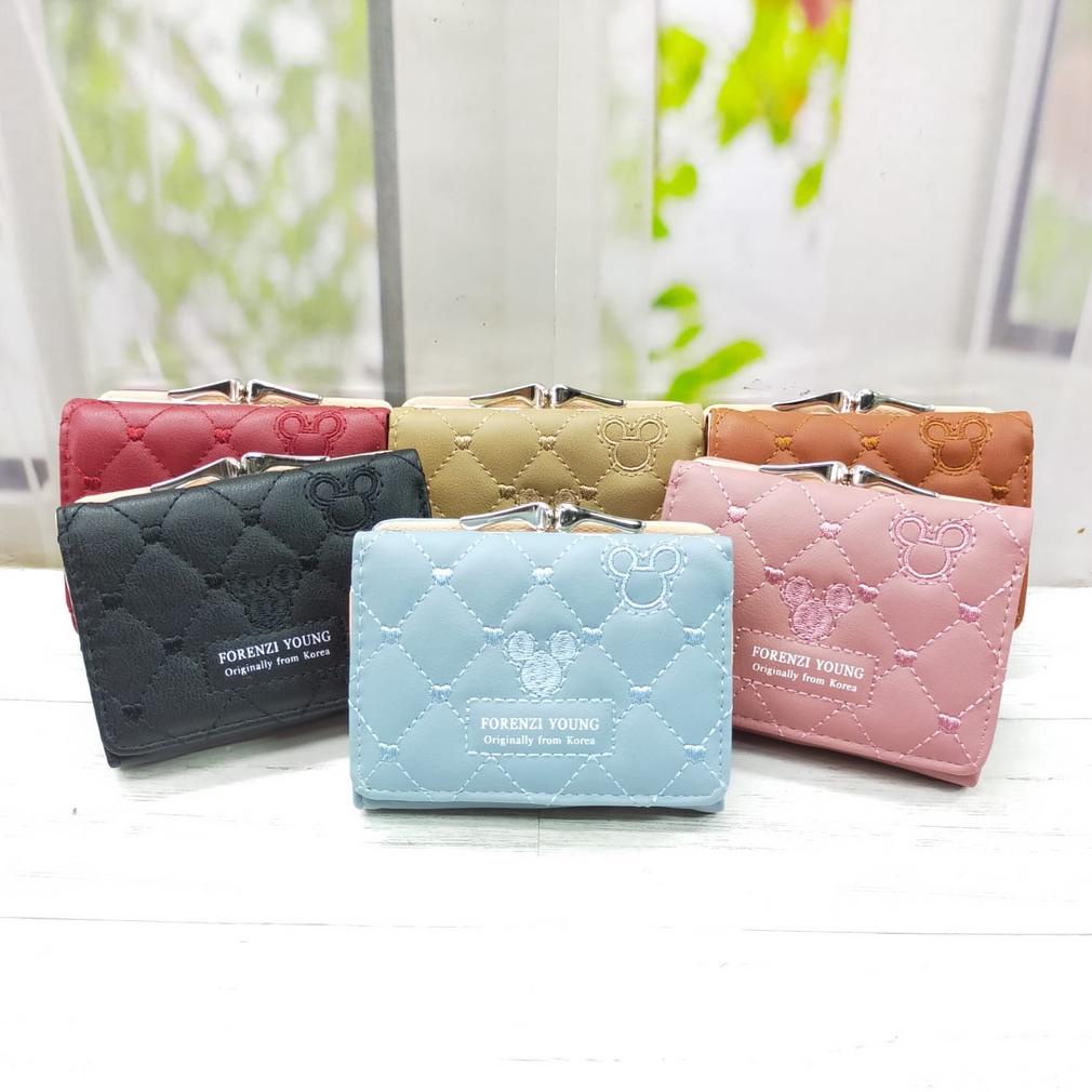 COD COD Dompet Kecil wanita. Dompet mini. Model Lipat Behel forever young. DOMPET BEHEL MINI. Sale