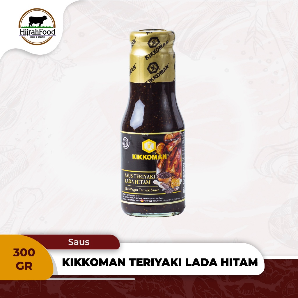 

Saus Teriyaki Lada Hitam Kikkoman Blackpepper Teriyaki Sauce Halal (Qty. 300 gr)