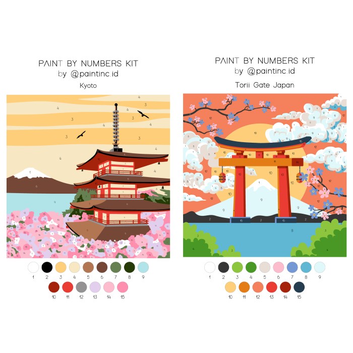 

Paint By Numbers Kit: Kyoto Painting Kit Gift Hampers