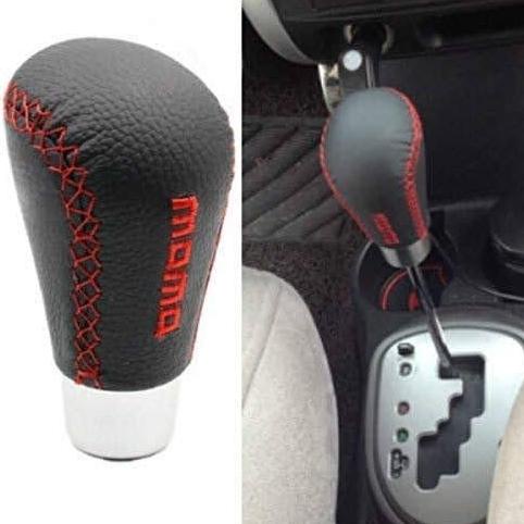 Diskon Shift Knob Kulit Racing Persneling MOMO Tuas UNIVERSAL Mobil Manual Juara