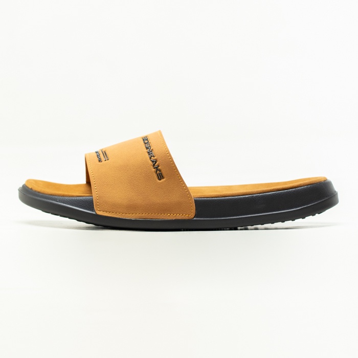 Sidsneaks - Sandal Slide Pria - Sidslide Hayday - Suede Tan Bla
