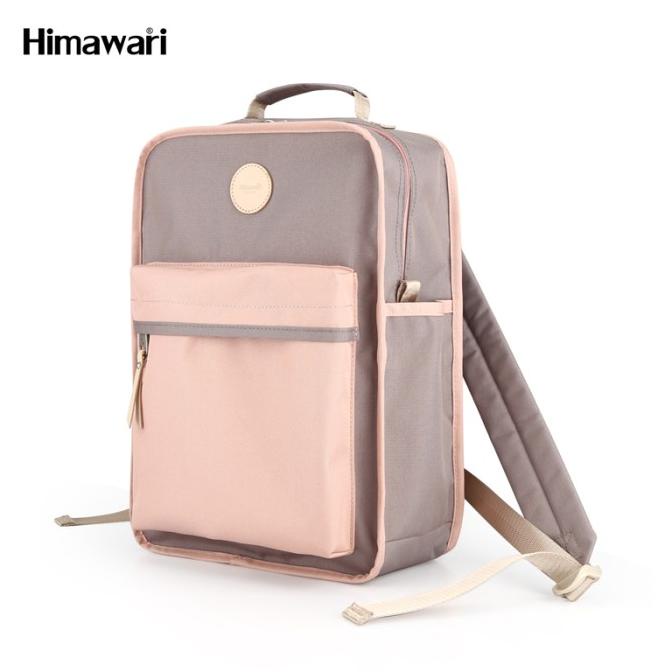 Tas Import Himawari Original Polos, Tas Ransel Backpack Tas Sekolah An