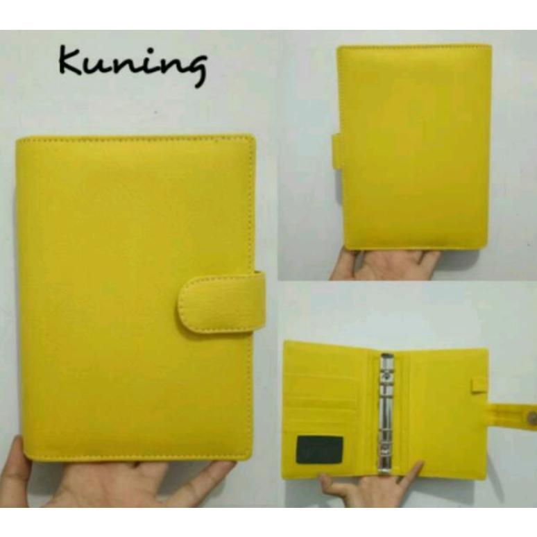 

Terbaik BINDER POLOS A6 (6RING) 19 WARNA binder dompet keuangan ..