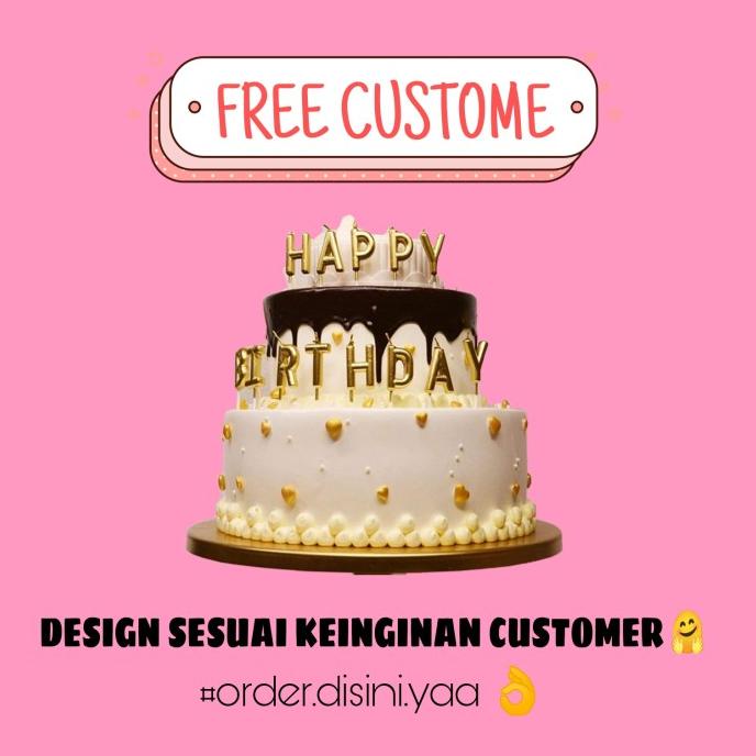 

Kue Ulang Tahun Karakter (Free Design) Limited Edition