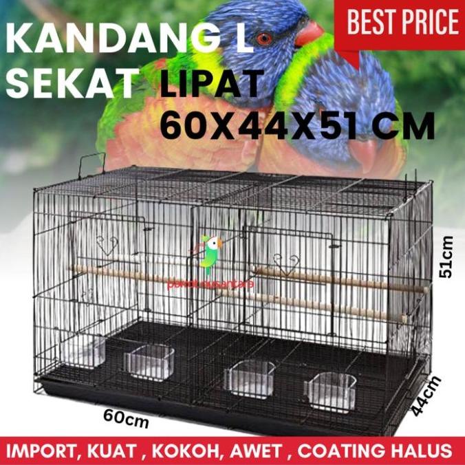 KANDANG L HEWAN BURUNG KOTAK BESAR SEKAT PELIHARAAN BURUNG PARROT FIONYJAYA