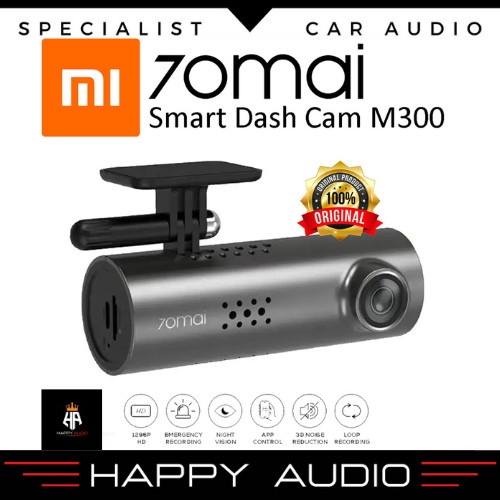 [Baru] Camera Dvr Dash Cam Mobil Xiaomi 70Mai M300 Fhd 1296P Original Terbaru
