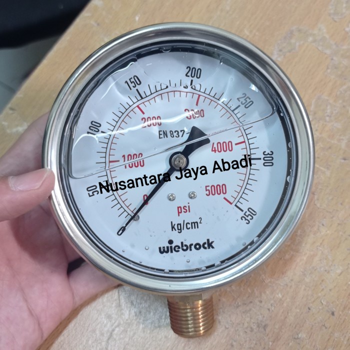 Promo Pressure Gauge Stainless 4 " inchi 5000 Psi